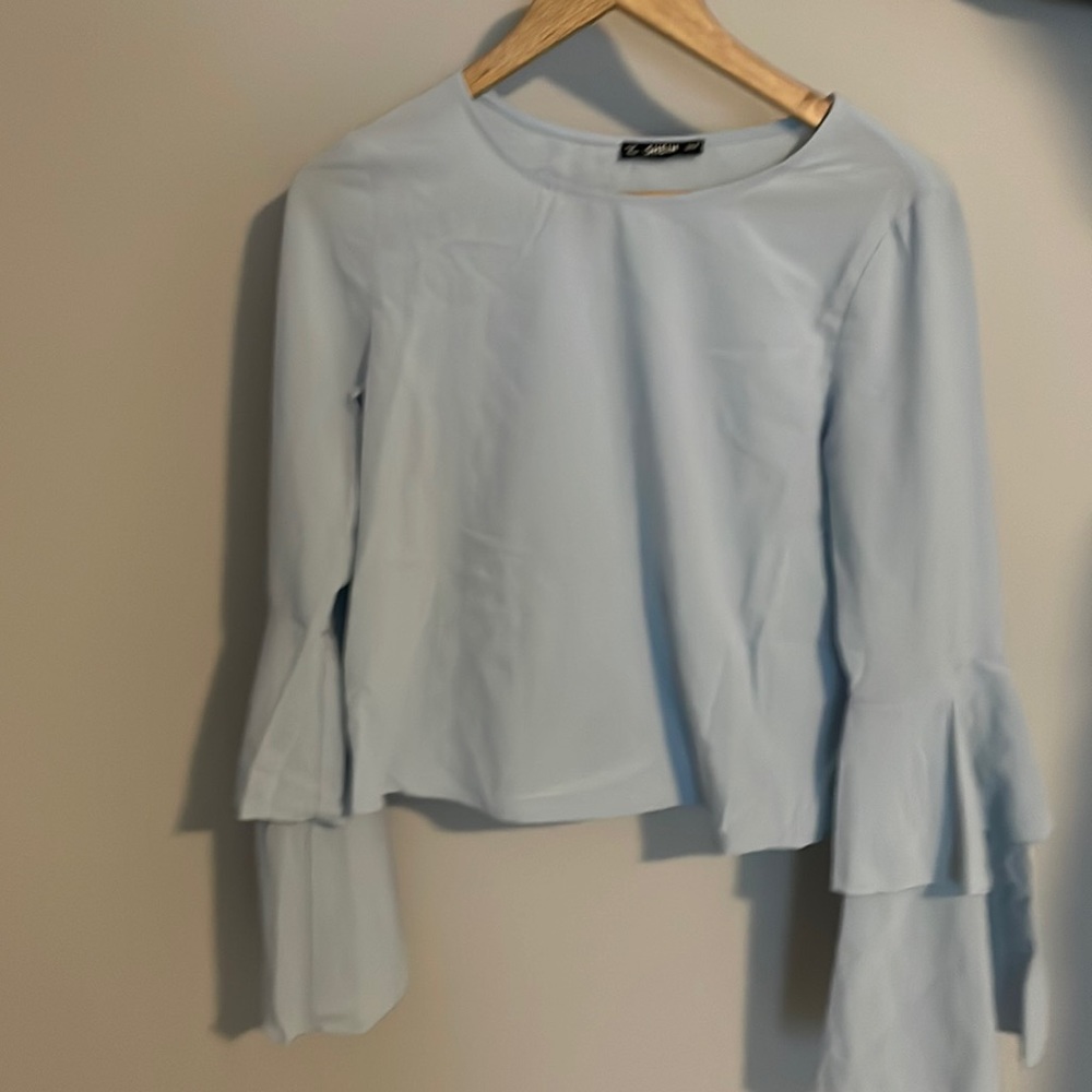 SOLD - Bell Sleeve Statement Top